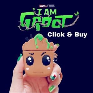 AirPod 2/1 Case Cartoon for AirPods 2nd/1st Air
Pods Cases Cover(Baby root)